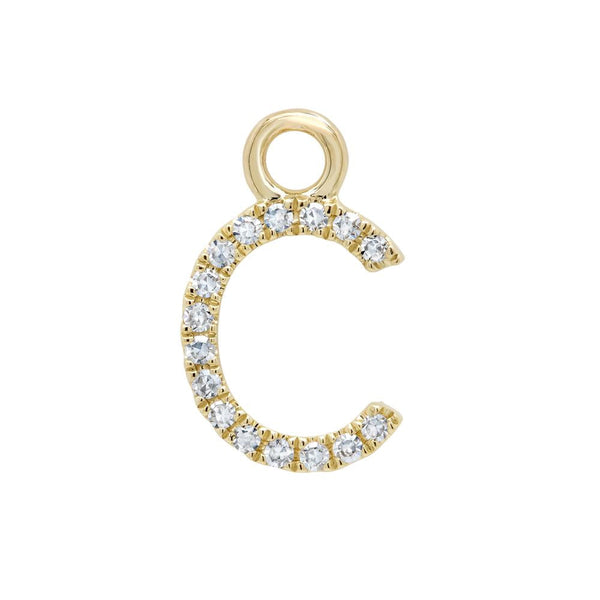 Shy Creation 0.05Ct Diamond "C" Hoop Charm SC55006845-C