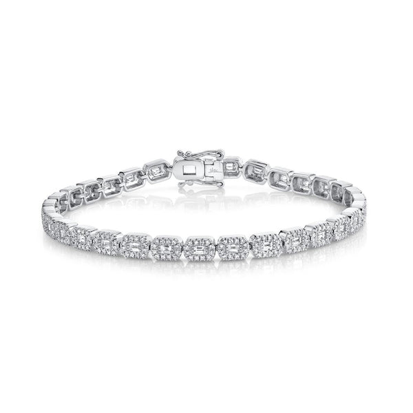 1.97CT DIAMOND BAGUETTE BRACELET