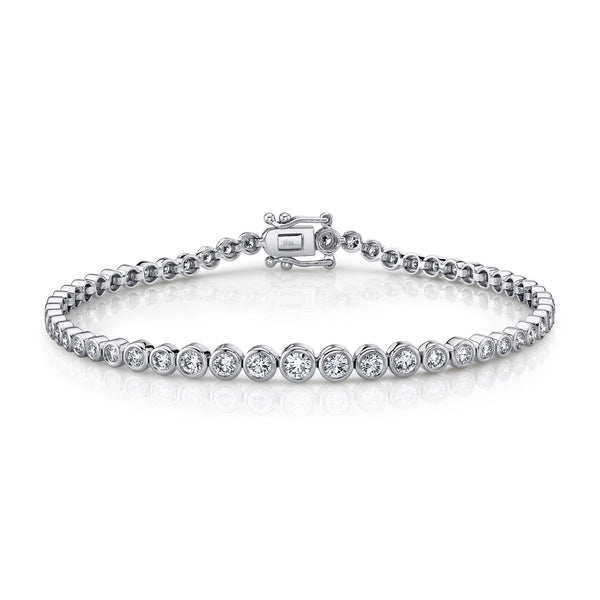 1.90CT DIAMOND BEZEL TENNIS BRACELET