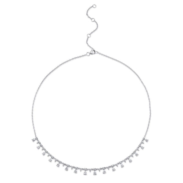 2.12CT DIAMOND PEAR NECKLACE