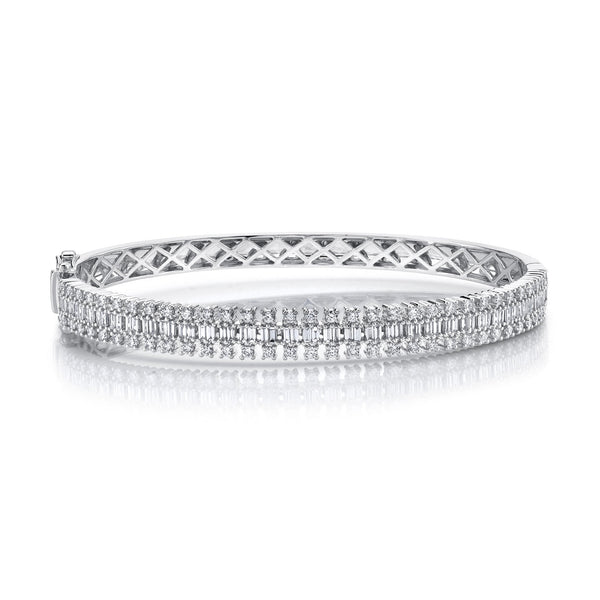 1.64CT DIAMOND BAGUETTE BANGLE