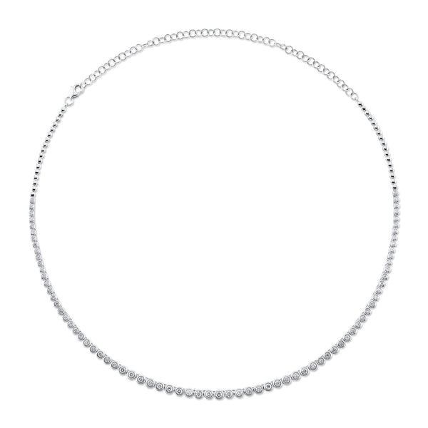 2.00CT DIAMOND BEZEL TENNIS NECKLACE