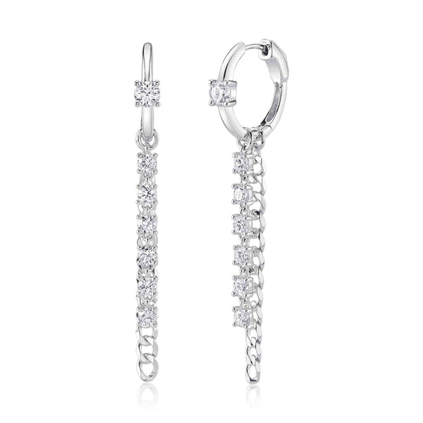 1.52CT DIAMOND LINK EARRING