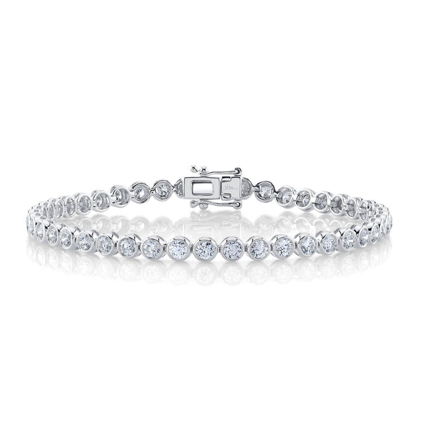 3.53CT DIAMOND BEZEL TENNIS BRACELET
