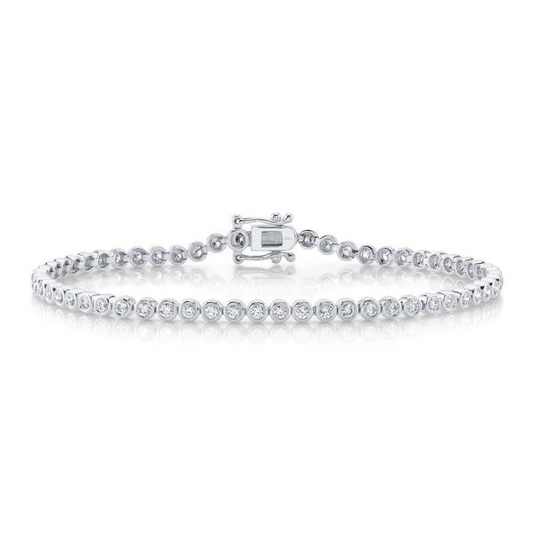 1.51CT DIAMOND BEZEL TENNIS BRACELET
