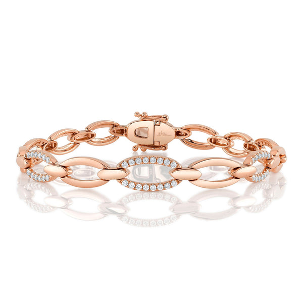 0.74CT DIAMOND LINK BRACELET