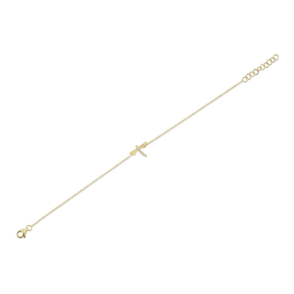 Shy Creation 0.03Ct Diamond Dragonfly Matte Bracelet SC55025143