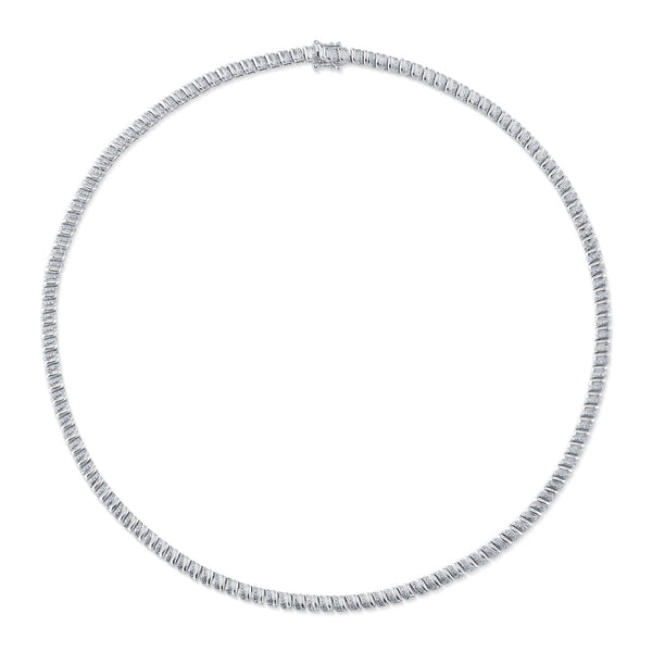 1.41CT DIAMOND RIBBED NECKLACE