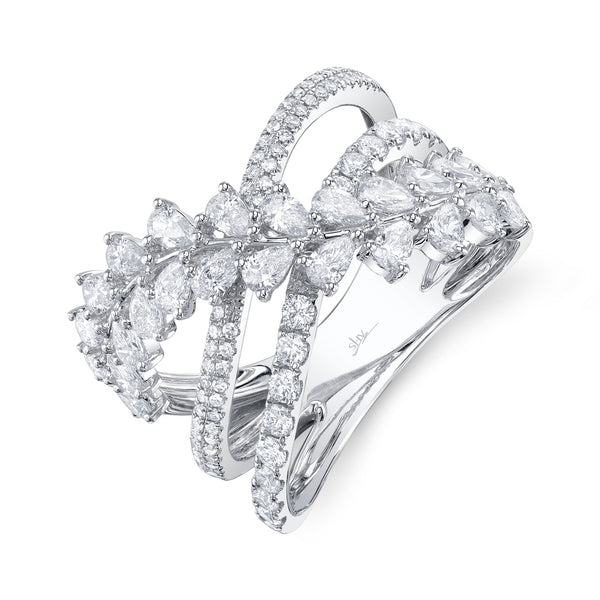 1.53CT DIAMOND PEAR BRIDGE RING