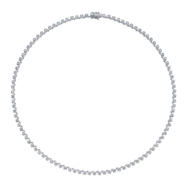 1.87CT DIAMOND BEZEL STELLA TENNIS NECKLACE