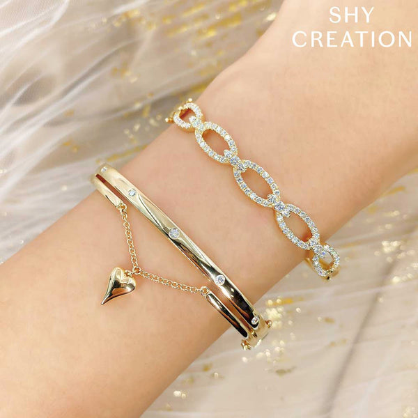 1.19CT DIAMOND LINK BANGLE SC55012131ZS