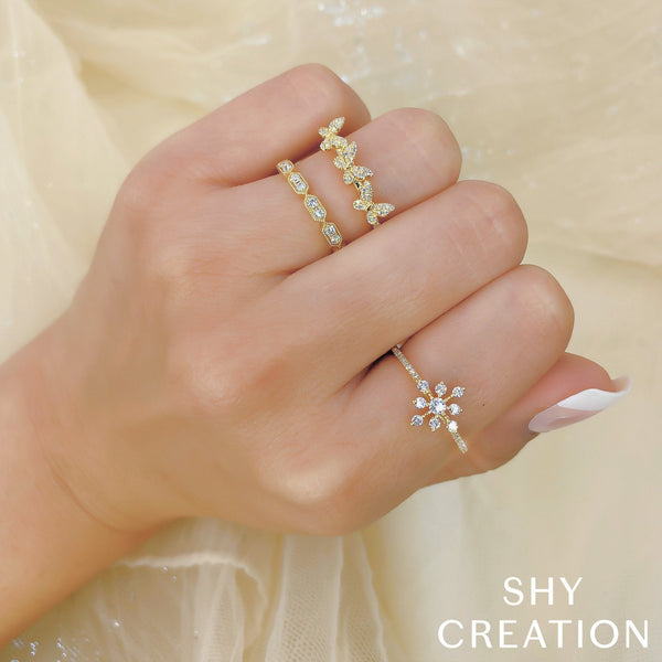 Shy Creation 0.15Ct Diamond Butterfly Ring SC55020307