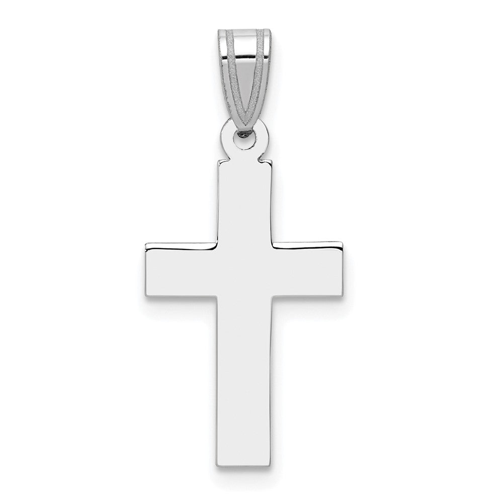 Extel Large 14k White Gold Latin Cross Pendant Made in USA