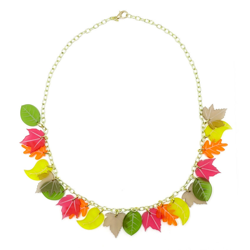 Autumn Leaves Necklace By Sugar & Vice