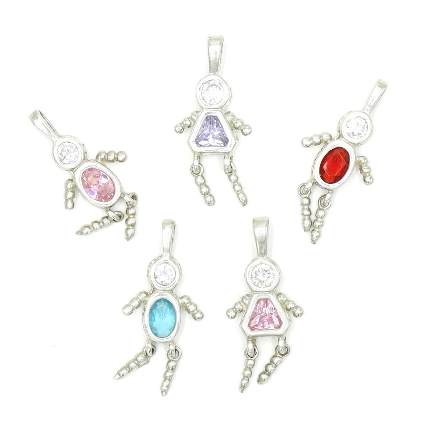 Vintage Sterling Birthstone Kid Charms - Pick Your Style