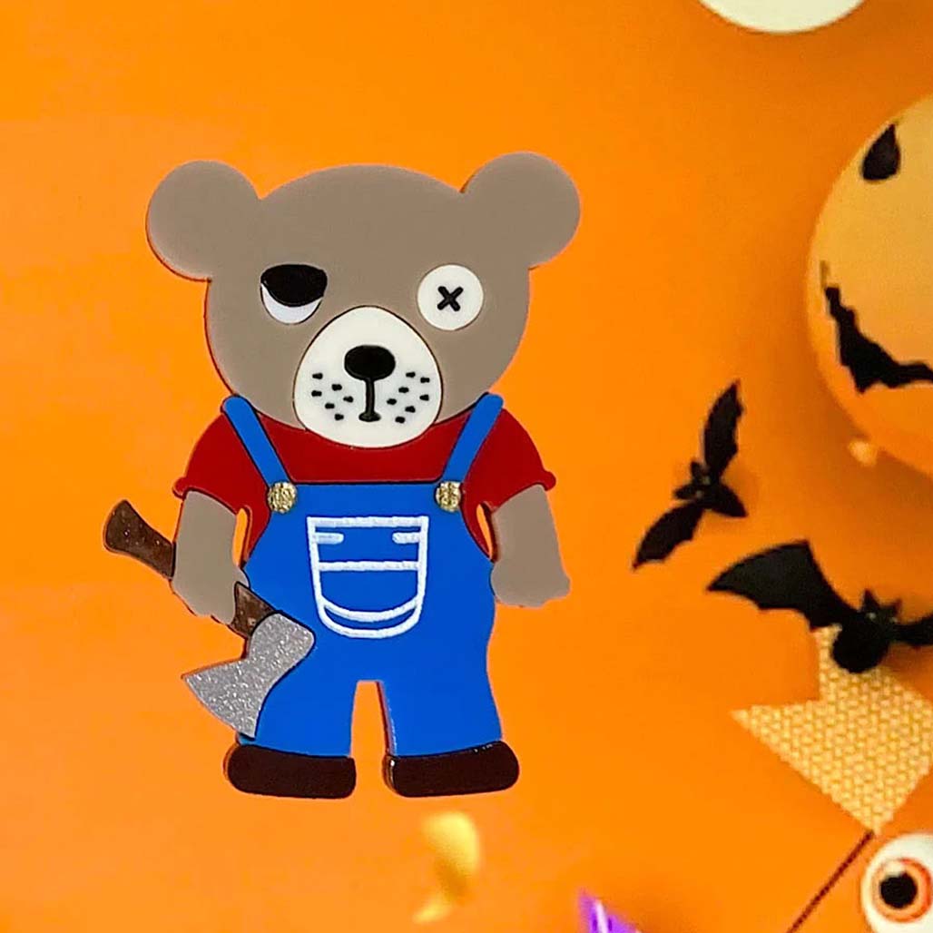 Bob The Bear Brooch By Tantalising Treasures