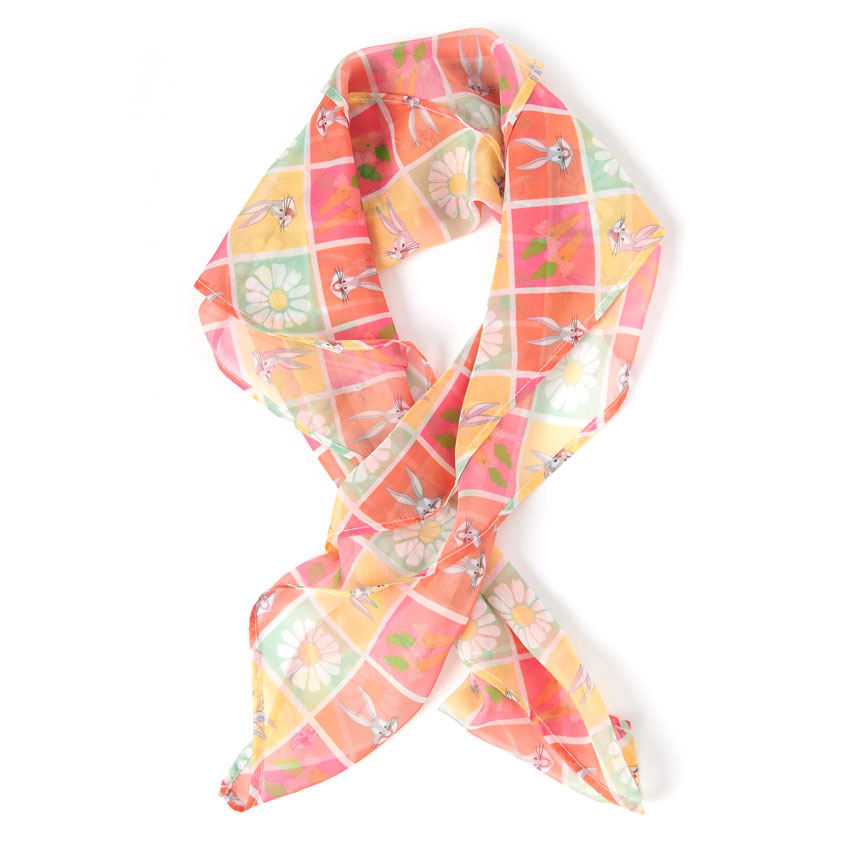 Bugs Bunny X Unique Vintage Checkered Hair Scarf