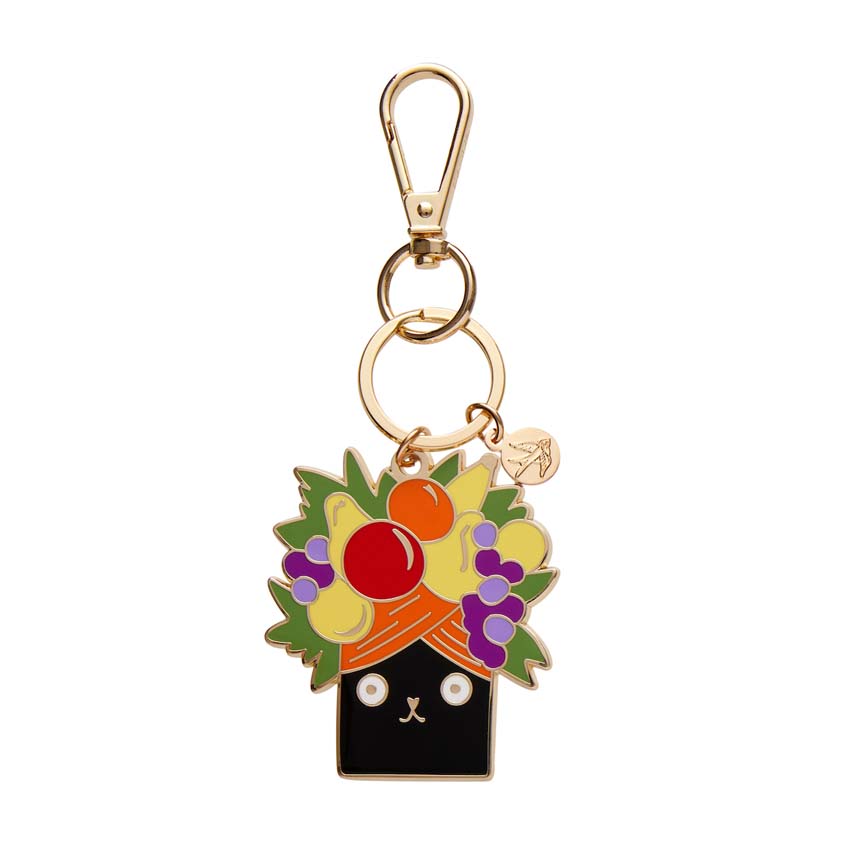 Catmen Miranda Enamel Key Ring By Erstwilder X Terry Runyan