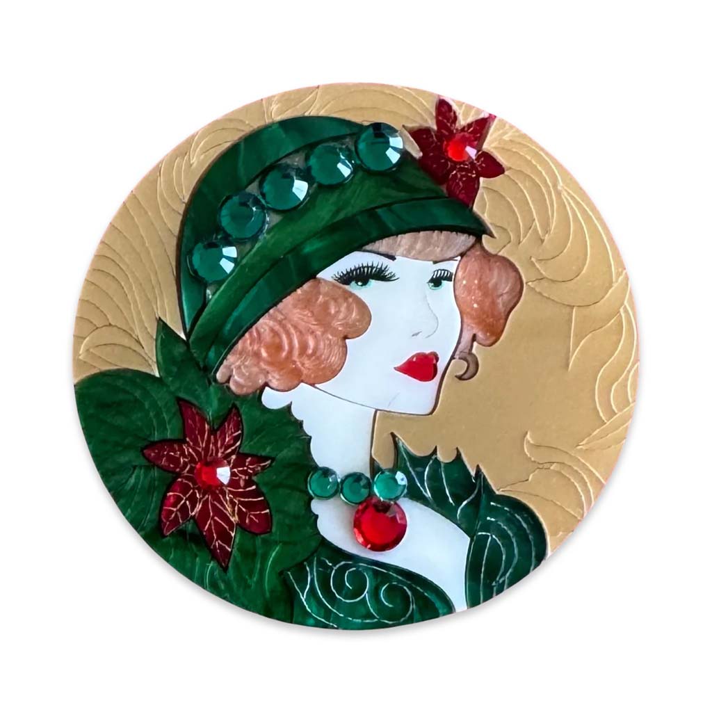 Christmas Muse Brooch By Wintersheart