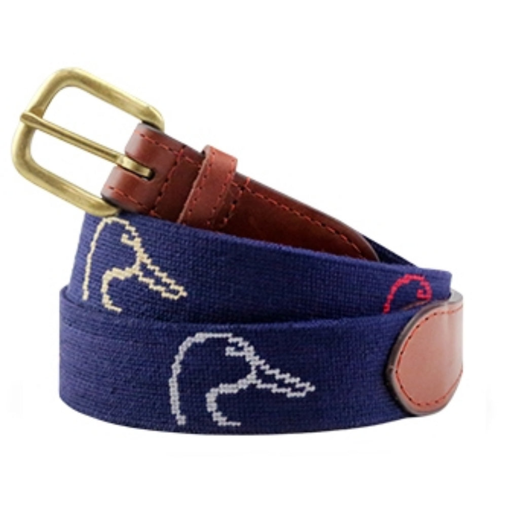 Smathers & Branson Ducks Unlimited Needlepoint Belt - Size 36