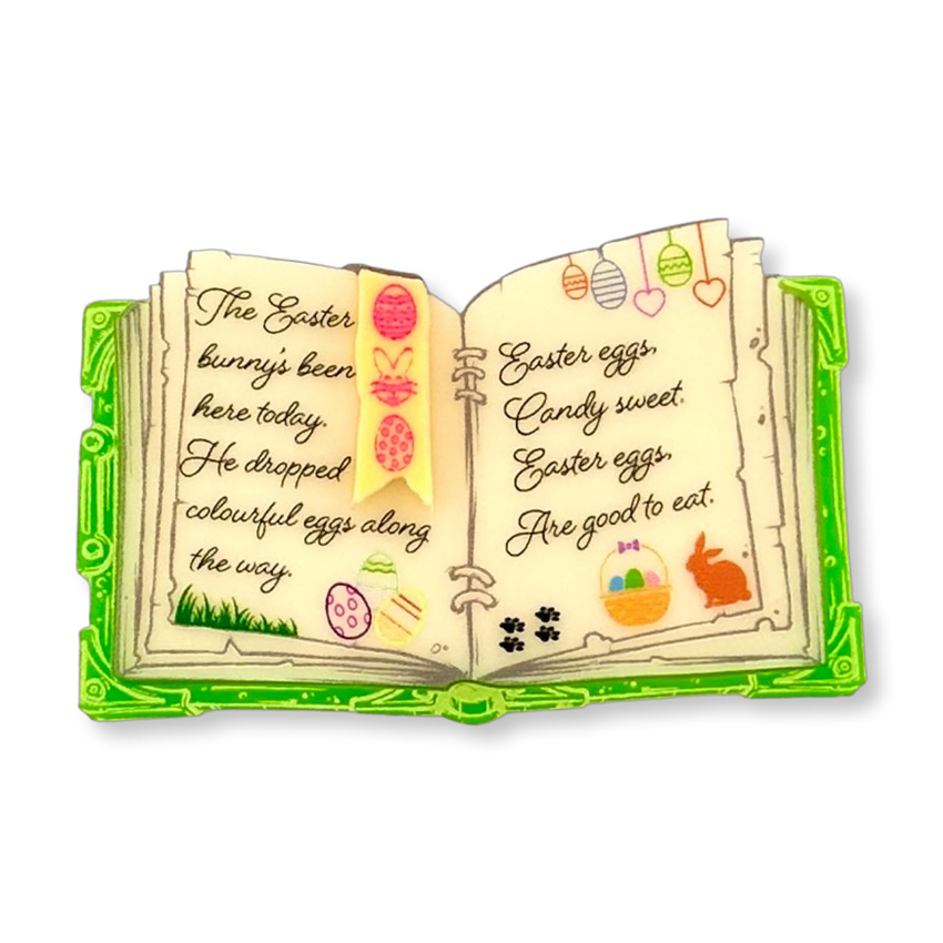 Easter Egg Instruction Book Brooch By Wintersheart