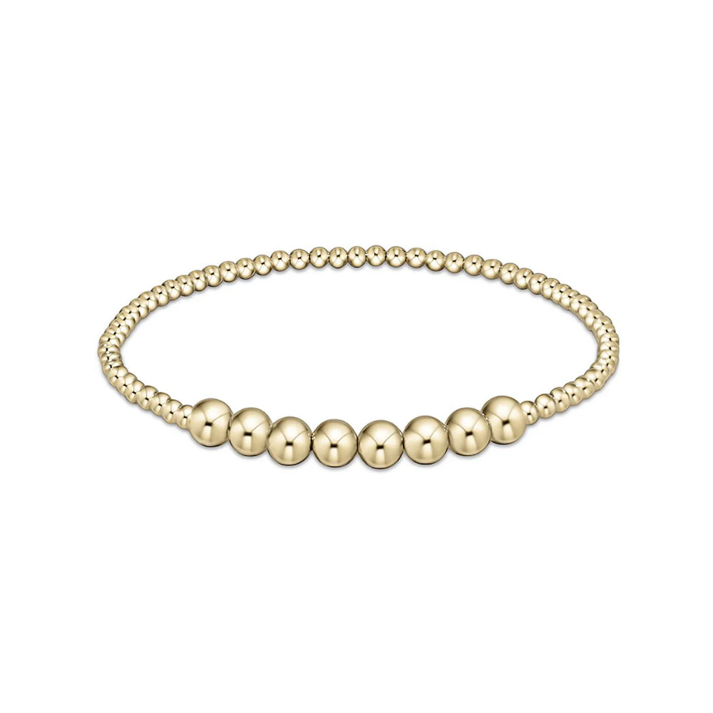 enewton 6.25" Classic Beaded Bliss Bracelet - Gold 2.5mm *Retired*
