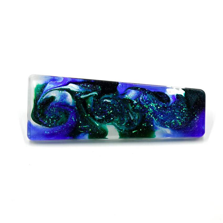 Blue Experimental Hair Clip By Azure Aster