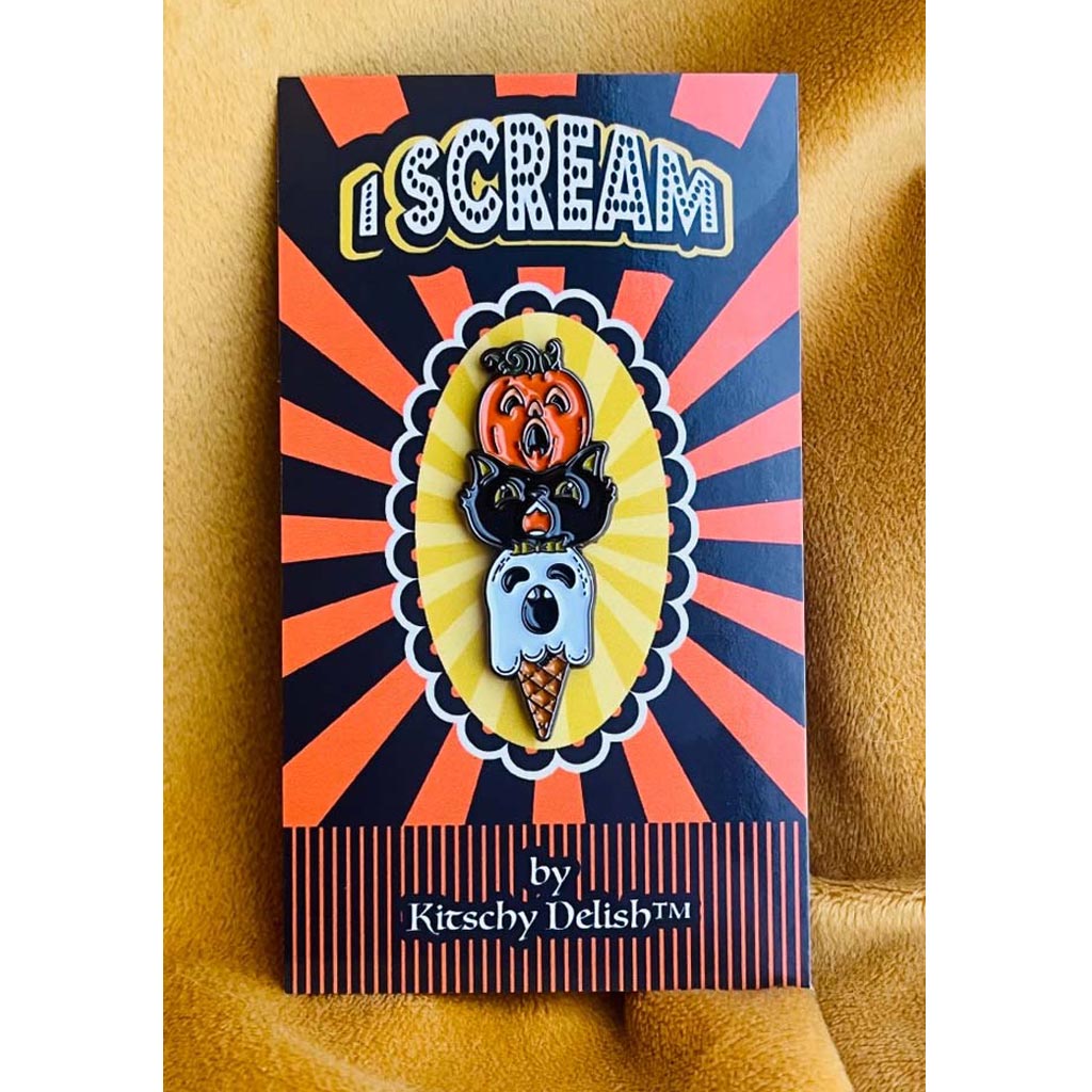 I Scream Enamel Pin By Kitschy Delish