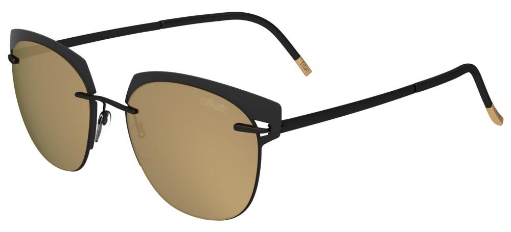 ACCENT SHADES 8702 Black Geometric Sunglasses