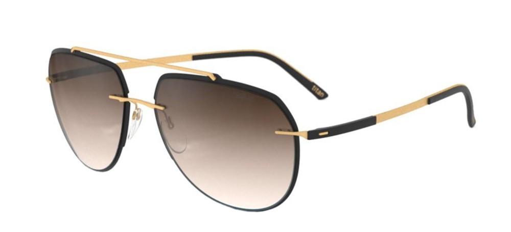 ACCENT SHADES 8719 Black Pilot Sunglasses