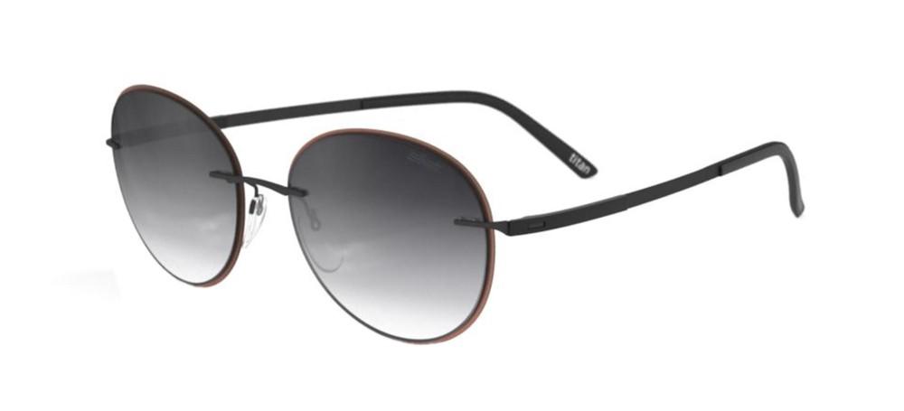 ACCENT SHADES 8720 Brown Round Sunglasses