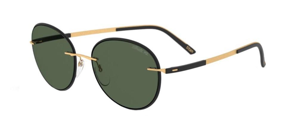 ACCENT SHADES 8720 Black Round Sunglasses