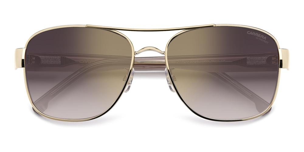 CARRERA 3042/S Gold Geometric Sunglasses