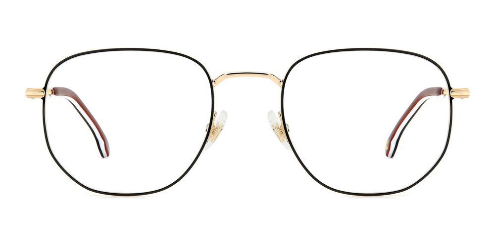 CARRERA 323 Black Geometric Eyeglasses