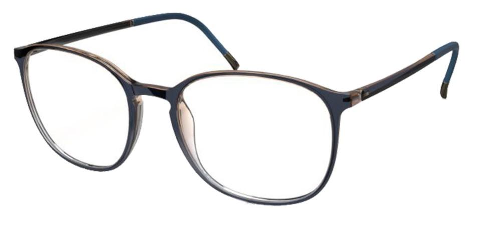 SPX ILLUSION 2935 Blue Geometric Eyeglasses