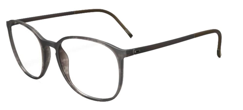 SPX ILLUSION 2935 Brown Geometric Eyeglasses