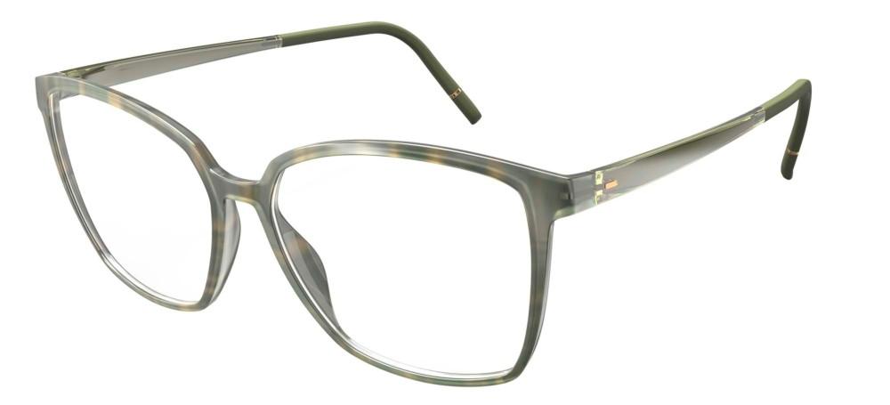 VIVID SKY FR FULLRIM 1613 Green Geometric Eyeglasses