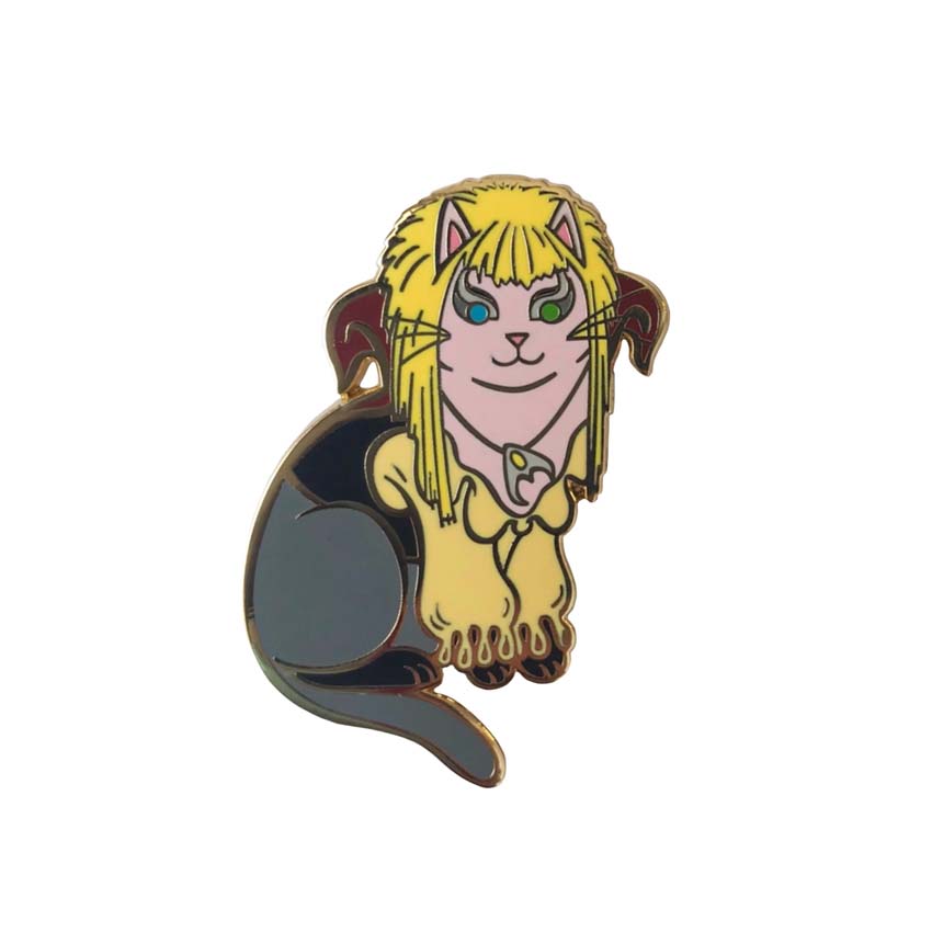 King Of Goblins Cat Enamel Pin Gold By Danielle V
