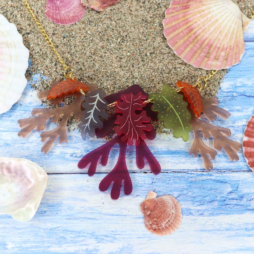 Seaweed Statement Necklace By Kimchi And Coconut