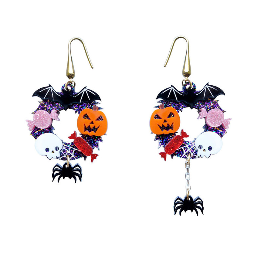 Halloween Crown Earrings