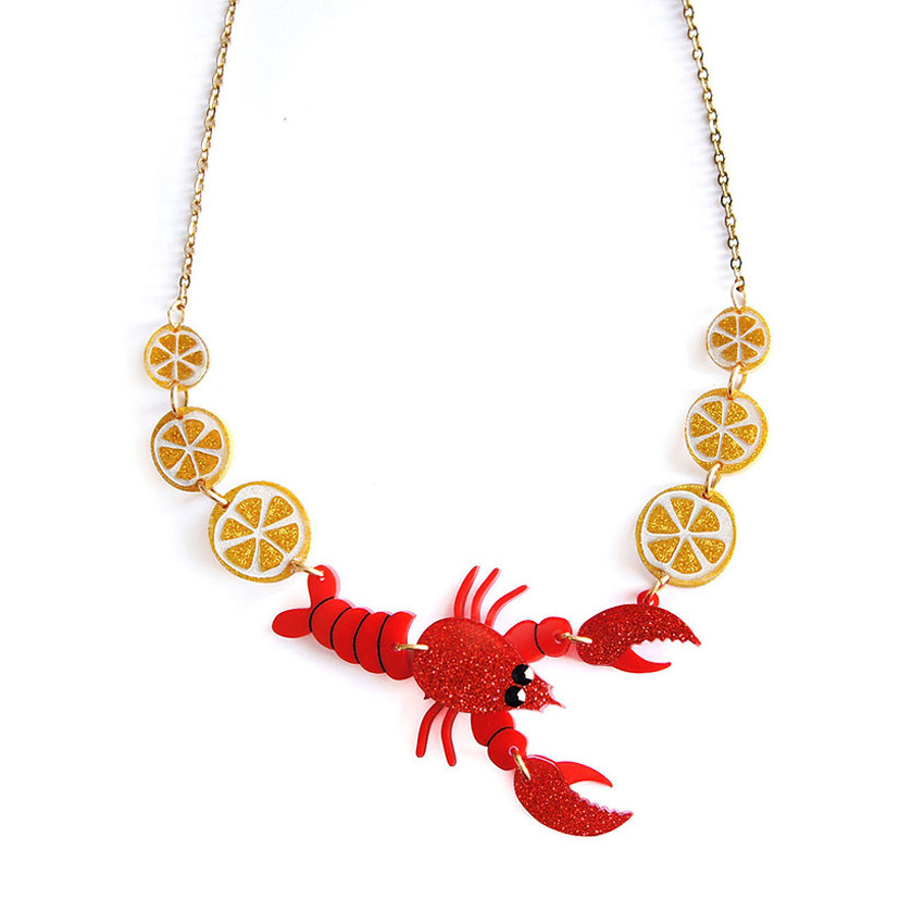 Lobster Necklace By Laliblue