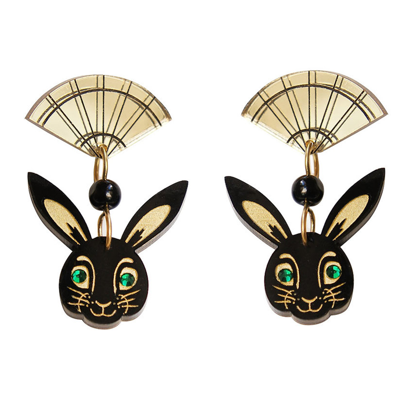 Chinese Year Of The Rabbit Earrings By Laliblue