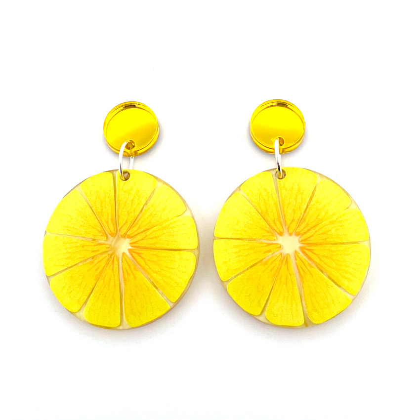 Lemon Earrings By Wintersheart