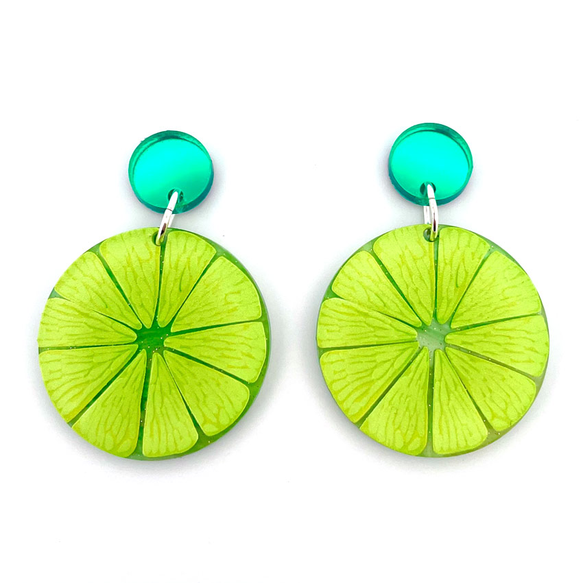 Lime Earrings By Wintersheart