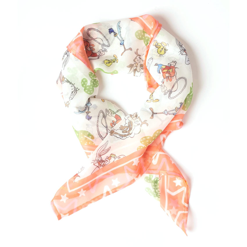 Looney Tunes X Unique Vintage All Star Characters Hair Scarf