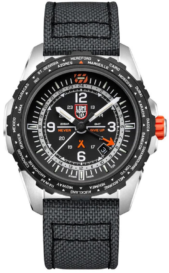 Luminox Bear Grylls Survival Air Series Steel GMT Pilot Watch 3761