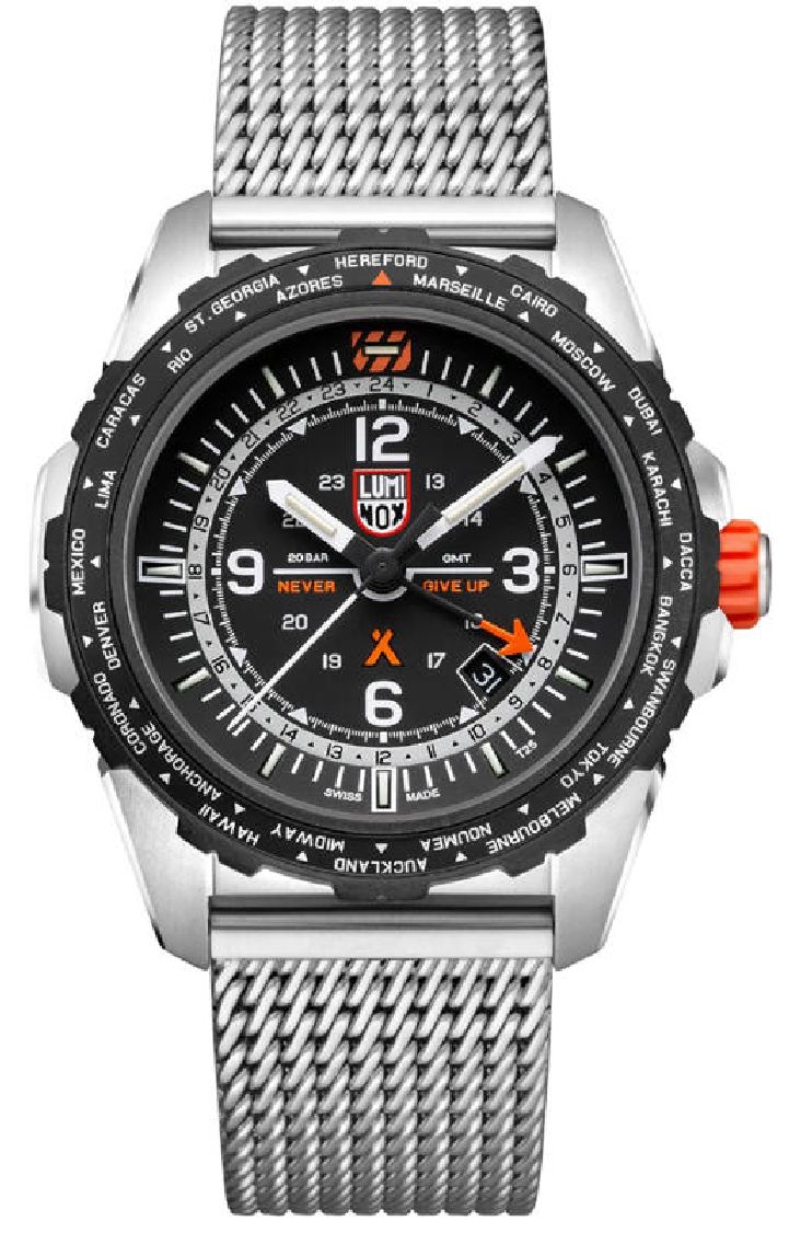 Luminox Bear Grylls Survival Air Series Steel GMT Pilot Watch XB.3762