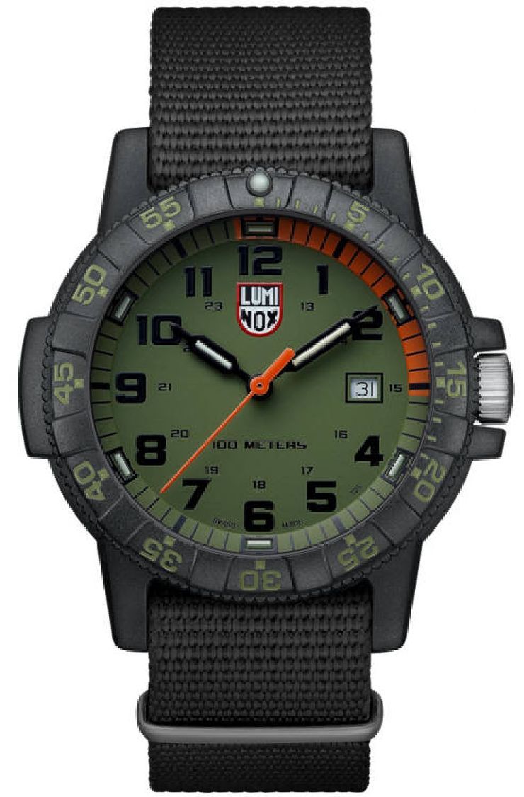 Men's Luminox Leatherback Sea Turtle Giant Nylon Strap Watch XS.0337