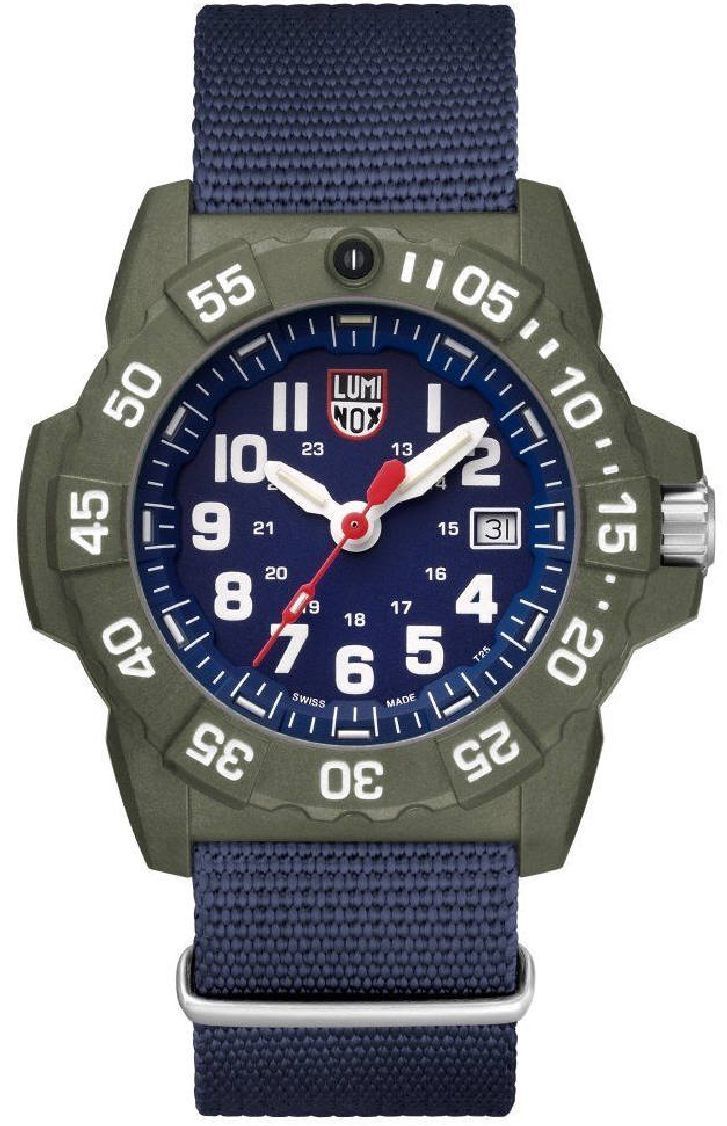 Men's Luminox Navy SEAL Trident Diver's Blue Nylon Strap Watch XS.3503.ND