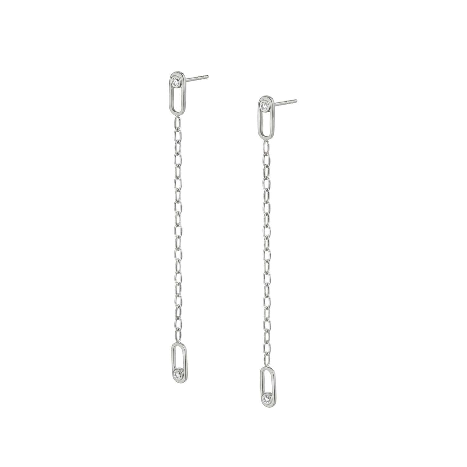 Michael M. 14k Gold Link Streamlined Earrings